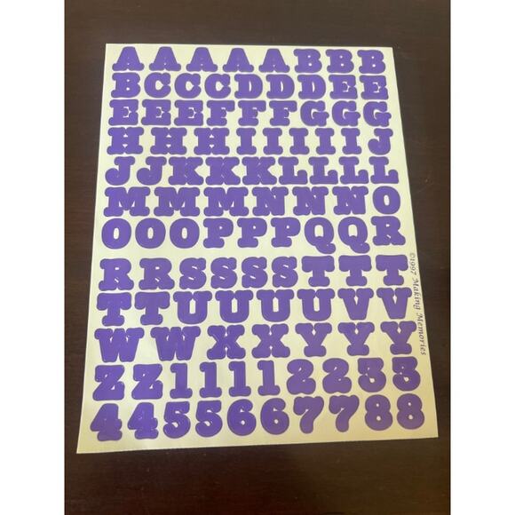 New In Package Bundle of 15 Alphabet Stickers Sheets Glitter Stickers Colorful - Picture 10 of 12